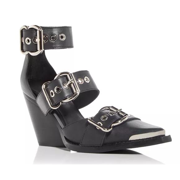 Jeffrey Campbell Shoes - Jeffrey Campbell x Free People Emilia Buckled Wedge Heel Pumps 9